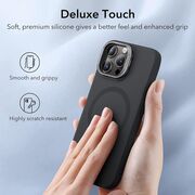 Husa iPhone 15 Pro ESR Cloud Soft HaloLock Kickstand, negru