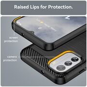 Husa Nokia G22 Carbon Silicone, negru