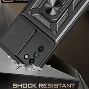 Husa pentru Nokia G22 cu inel Ring Armor Kickstand Tough, protectie camera (negru)