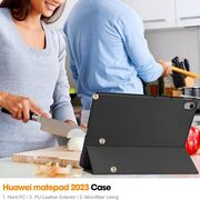 Husa Huawei MatePad 11.5 inch UltraSlim de tip stand, functie wake-up/sleep, negru