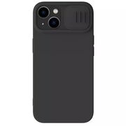 Husa iPhone 15 Nillkin CamShield Silky MagSafe, negru