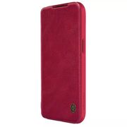 Husa iPhone 15 Nillkin QIN Pro Leather, rosu
