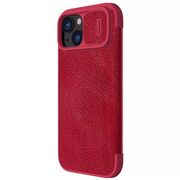 Husa iPhone 15 Nillkin QIN Pro Leather, rosu