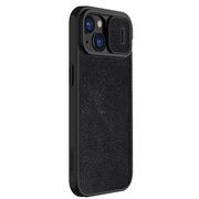 Husa iPhone 15 Nillkin QIN Pro Leather, negru