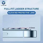 Folie sticla iPhone 15 Pro / 15 Pro Max Lito S+ Camera Protector, albastru