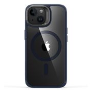Husa pentru  iPhone 15 Plus - ESR Classic Hybrid HaloLock cu Magsafe si Kickstand - albastru inchis