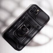 Husa pentru iPhone 11 Pro Max cu inel Ring Armor Kickstand Tough, protectie camera (negru)