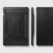 Husa pentru Samsung Galaxy Tab S9 FE+ Plus 12.4 inch X610 / X616B Spigen Rugged Armor Pro, negru