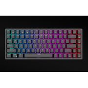 Tastatura mecanica gaming Royal Kludge RK84, 84 taste, hotswap, iluminare RGB, 80%, Keycaps ABS double shot, wireless sau cablu, Red Switches, negru