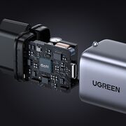 Incarcator priza Ugreen - Wall Charger Nexode (25257) - 1 x USB-C, GaN, Fast Charging, 30W - Space Gray