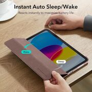 Husa iPad 10 (2022) 10.9 cu functie wake-up/sleep ESR - Ascend Trifold - rose gold