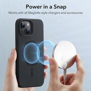 Husa iPhone 15 Plus cu MagSafe ESR - Cloud Soft HaloLock - negru