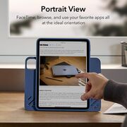 Husa iPad Pro 11 inch 2022 / 2021 ESR - Sentry Stand Magnetic, detasabila, protecție robustă, 9 unghiuri de suport, blue