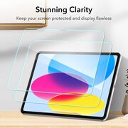 Set 2 x Folie din sticla iPad 10 (2022) 10.9 ESR - Tempered Glass 9H cu aplicator, clear