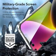 Pachet 2 x Folie din sticla iPhone 14 Plus ESR - Armorite Screen Protector cu aplicator, margini negre