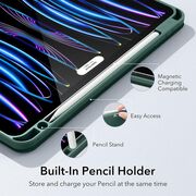 Husa iPad Pro 11" 2022 / 2021 / 2020 ESR - Rebound Pencil cu slot pentru Apple Pencil, Forest Green