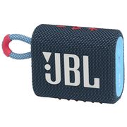 Boxa wireless portabila Bluetooth mica JBL GO3, IP67, albastru / roz