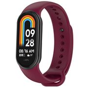 Bratara Xiaomi Mi Band 8 Techsuit, bordo, W014