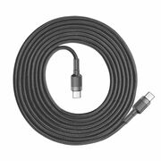 Cablu de date tip C Baseus 60W, 3A, 2m, negru/gri, CATKLF-HG1