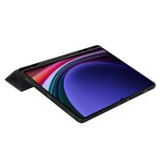 Husa pentru Samsung Galaxy Tab S9 FE+ Plus 12.4 inch UltraSlim de tip stand, functie sleep/wake-up si slot pentru S-Pen, negru