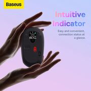 Mouse Bluetooth wireless Baseus, 1600 DPI, B01055502833-00, Frosted Grey
