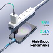 Cablu USB-C Fast Charging 2.4A, 12W, 480Mbps Duzzona A8, 1m