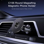 Suport telefon auto magnetic pentru grila ventilatie Yesido C156, negru