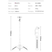 Selfie stick trepied cu telecomanda Yesido SF13, negru