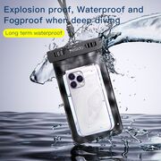 Husa protectie telefon rezistenta la apa Yesido WB10 max 6.7 inch, negru