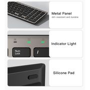 Tastatura wireless pentru laptop/tableta Windows, Mac, Linux, Yesido KB10