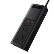 Invertor auto 12V 220V Baseus, 150W, negru, CRNBQ-A01