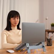Suport de birou ajustabil pentru laptop Baseus, Max 17 inch, B10053100811-00, grey