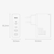 Incarcator 2 x USB QC3.0 / 2 x Type-C PD100W + cablu Type-C la Type-C Baseus GaN2 Pro, CCGAN2P-L01