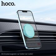 Suport telefon auto magnetic pentru grila ventilatie Hoco H1, gri