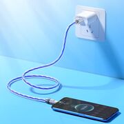 Cablu Super Fast Charging USB la Type-C PD 100W Hoco U113, 1m, albastru