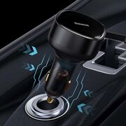 Incarcator auto bricheta Baseus Fast Charging, 33W, cu cablu 2 x USB Type-C, 75cm, C00035500111-00, negru