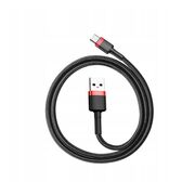 Cablu de date USB Type-C Baseus, 2A, 2m, gri/negru, CATKLF-FG1