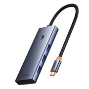 Hub, adaptor USB Type-C la 1 x HDMI 4K@60Hz, 3 x USB, 1 x Type-C PD, SD, TF Baseus, B00052803811-00