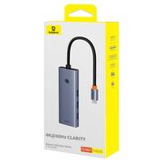 Hub, adaptor USB Type-C la 1 x HDMI 4K@60Hz, 3 x USB, 1 x Type-C PD, SD, TF Baseus, B00052803811-00
