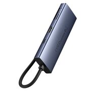 Hub, adaptor USB Type-C la 1 x HDMI 4K@60Hz, 3 x USB, 1 x Type-C PD, SD, TF Baseus, B00052803811-00