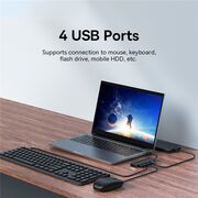 Hub, docking station USB la 4 x USB 3.0, Baseus, 5Gbps, 50cm, B0005280B111-02