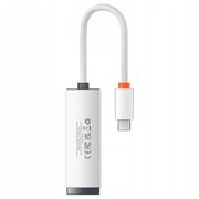 Adaptor USB-C la RJ45 Baseus, 100Mbps, alb, WKQX000202