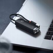Adaptor USB-C la RJ45 Baseus, 100Mbps, alb, WKQX000202