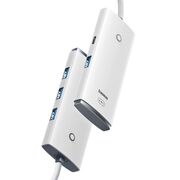Docking station USB la 4xUSB3.0, tip C Baseus, 2m, WKQX030202