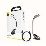 Veioza, lampa pentru birou, lampa pentru citit cu clips Baseus DGRAD-0G, space grey