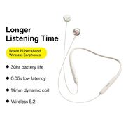 Casti in-ear wireless Bowie P1 Baseus, alb, A00025800223-Z1