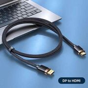Cablu DP la HDMI 4K@30Hz HD Usams U74, 2m, negru, US-SJ530