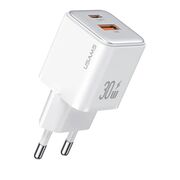 Incarcator priza/ 1 x USB, 1 x Type-C 30W, PD, QC 3.0 Usams, alb, US-CC189