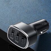 Incarcator auto bricheta USB Type-C Yesido Y47, 49W, negru