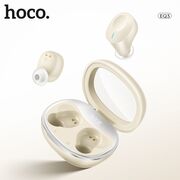 Casti Hi-Fi Bluetooth in-ear true wireless Hoco EQ3, Led Digital Display, bej